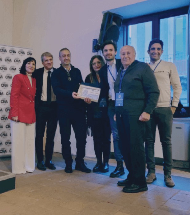 Consegna del Premio Ulisse CNA Catania alla famiglia Tranchina